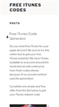 Mobile Screenshot of freeitunescodegenerator.com