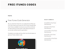 Tablet Screenshot of freeitunescodegenerator.com